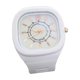 thumbnail image 1 of sweethay Esfera de forma cuadrada, correa de goma ajustable de estilo Simple informal, reloj de moda, decoración de mano, reloj de para mujeres Relojes, 1 of 6