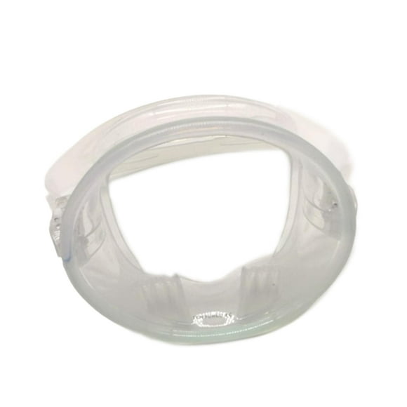Gafas de buceo de máscara de buceo sin empañamiento de silicona ovalada a prueba de fugas y vidrio de alto ángulo de alto volumen para adultos lente transparente