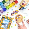 thumbnail image 2 of Kannior Mosaic Tiles for Crafts 200g Vase Fillers for Centerpieces Mosaic Glass Pieces for Garden Home Decoration DIY Art Projects, 2 of 7