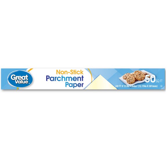 Great Value Non-Stick Parchment Paper, 50 Sq ft