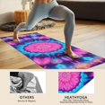 thumbnail image 4 of Colorful Tie Dye Mandala Pattern Hot Yoga Mat Towel Non Slip for Hot Yoga - Quick-Drying Yoga Mat Cover with 4 Corner Pockets with Travel Bag - Hot Yoga Towel Non Slip 70"x26", 4 of 6