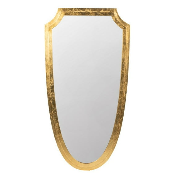 CC Home Furnishings Ancient Shield Shaped Wall Mirror - 46" - Gold