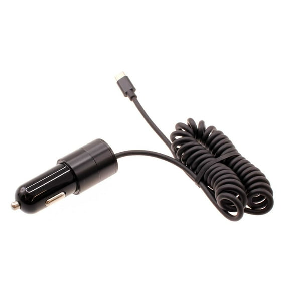 36W Fast Car Charger For Verve Connect, ZMax 11 - USB-C Power Adapter Coiled Type-C Cable Extra USB Port DC Socket Quick Charge for Consumer Cellular Verve Connect, ZMax 11