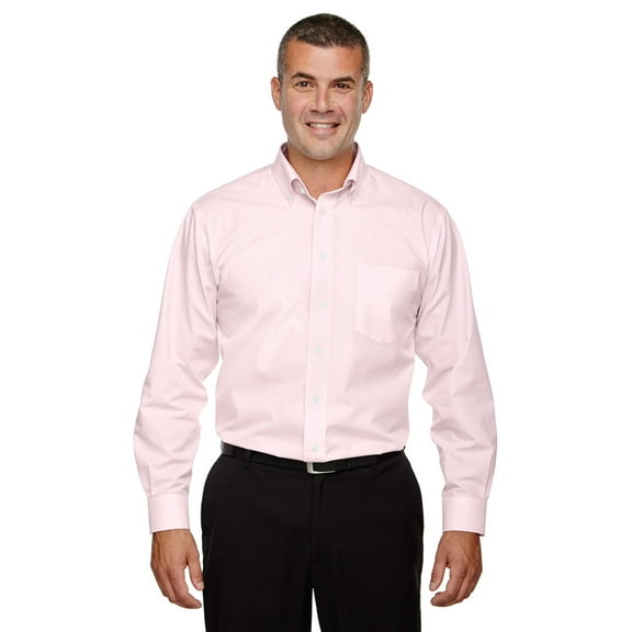 D640 Men's Crown Collection Gingham Check - Pink - Small