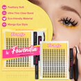 thumbnail image 3 of Kit de extensión de pestañas Fowendia Manga Lash Clusters 8-14 mm, 3 of 6