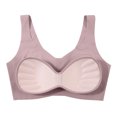 thumbnail image 4 of VISALY Womens Bralettes wireless bras Womens Bra Compression High Support Bra For Women's Every Day Wear Exercise Bra Push Up Bra Seamless Bras For Women Comfortable Bras For Women Pink L, 4 of 4