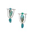 thumbnail image 3 of Pendientes de turquesas Yashi vintage, 3 of 4