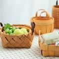 thumbnail image 4 of Small Woven Baskets Wedding Party Favors Candy Gift Basket Handwoven Wood Storage Basket Crafts, 4 of 4