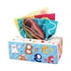 thumbnail image 5 of Juguete de caja de pañuelos sensoriales con mordedor | Bufandas de papel arrugado suave y de alto contraste | Regalo educativo de desarrollo temprano de peluche | 3 papeles estampados + 10 bufandas, 5 of 9