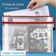 thumbnail image 4 of 10PCS Double-Layer Mesh Zipper Pouch Bags, Toy Storage Bags compatible with Puzzle Building Blocks, 4 of 5