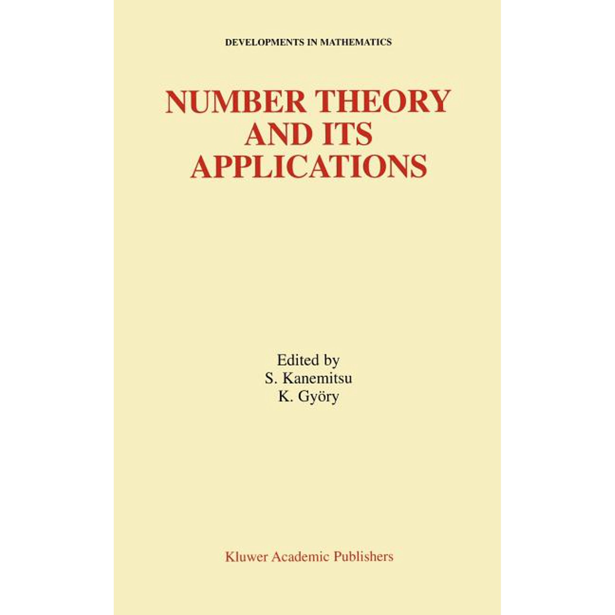 Developments in Mathematics Number Theory and Its Applications, Book 2, (Hardcover)