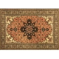 thumbnail image 1 of Ahgly Company Indoor Rectangle Medallion Brown Traditional Area Rugs, 6' x 9', 1 of 4