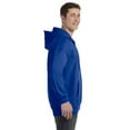thumbnail image 3 of The Hanes 97 oz Ultimate Cotton 90/10 Full-Zip Hood - DEEP ROYAL - XL, 3 of 4