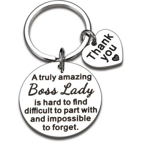Boss Lady Gifts for Women Boss Day Appreciation Keychain for Girl Boss Female Farewell Gifts for Manager Supervisor Coworker Leaving Retirement Promotion Employee Appreciation Office Christmas Gifts