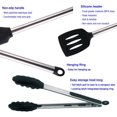 thumbnail image 3 of Utensilios de cocina, utensilios de cocina con el doble de comodidad, juego de utensilios de cocina de 8 piezas (juego de utensilios de cocina de 8 piezas en caja de color, negro), 3 of 5