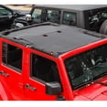 thumbnail image 5 of CheroCar Sunshade Mesh Sun Shade for Jeep Wrangler JK JKU 2007-2017 4 Doors Black, 5 of 8