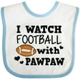 thumbnail image 3 of Inktastic I Watch Football with My Pawpaw Boys Baby Bib, 3 of 4