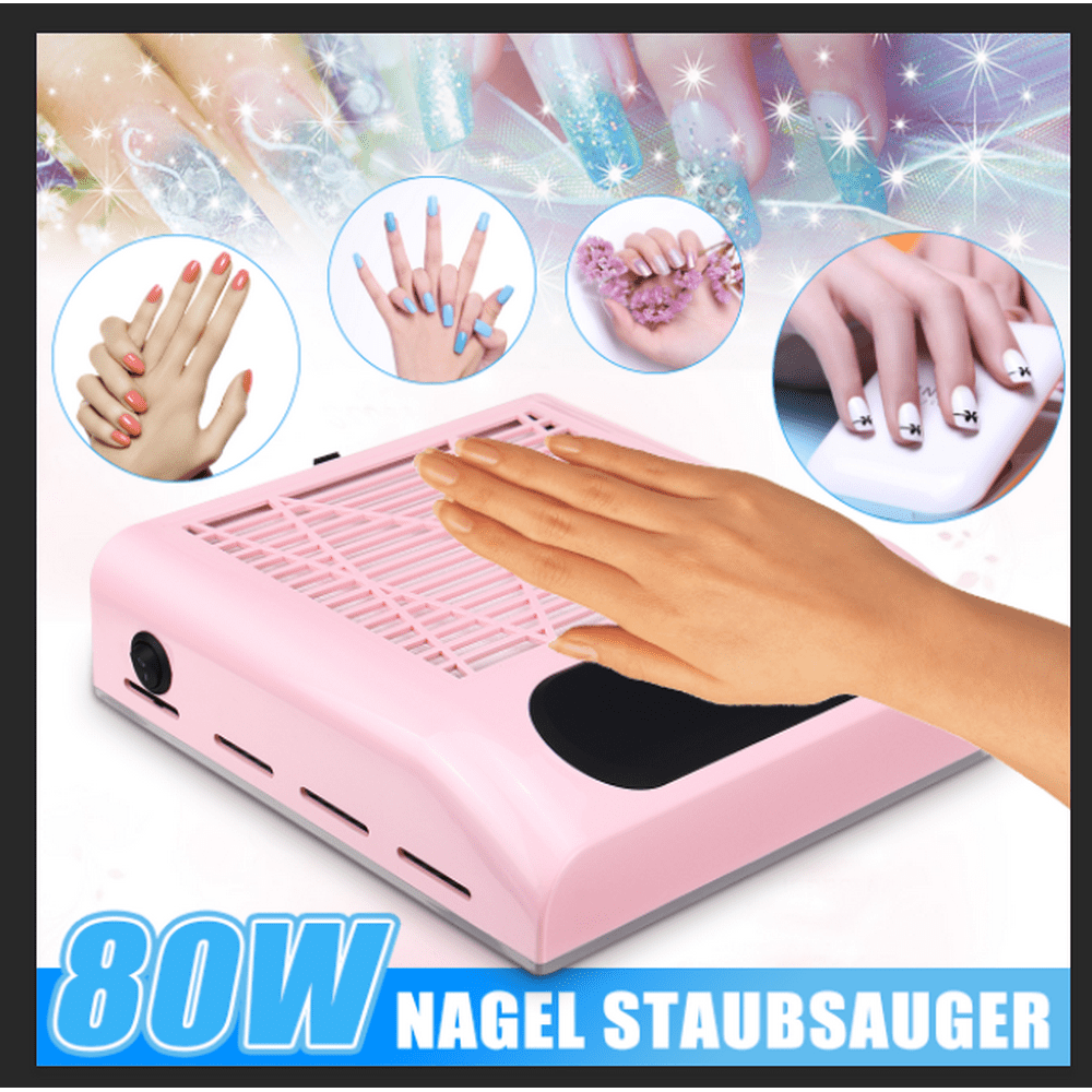 80W Nail Dust Collector Dust Remover Vacuum Art Salon Suction Manicure Cleaner Machine Powerful