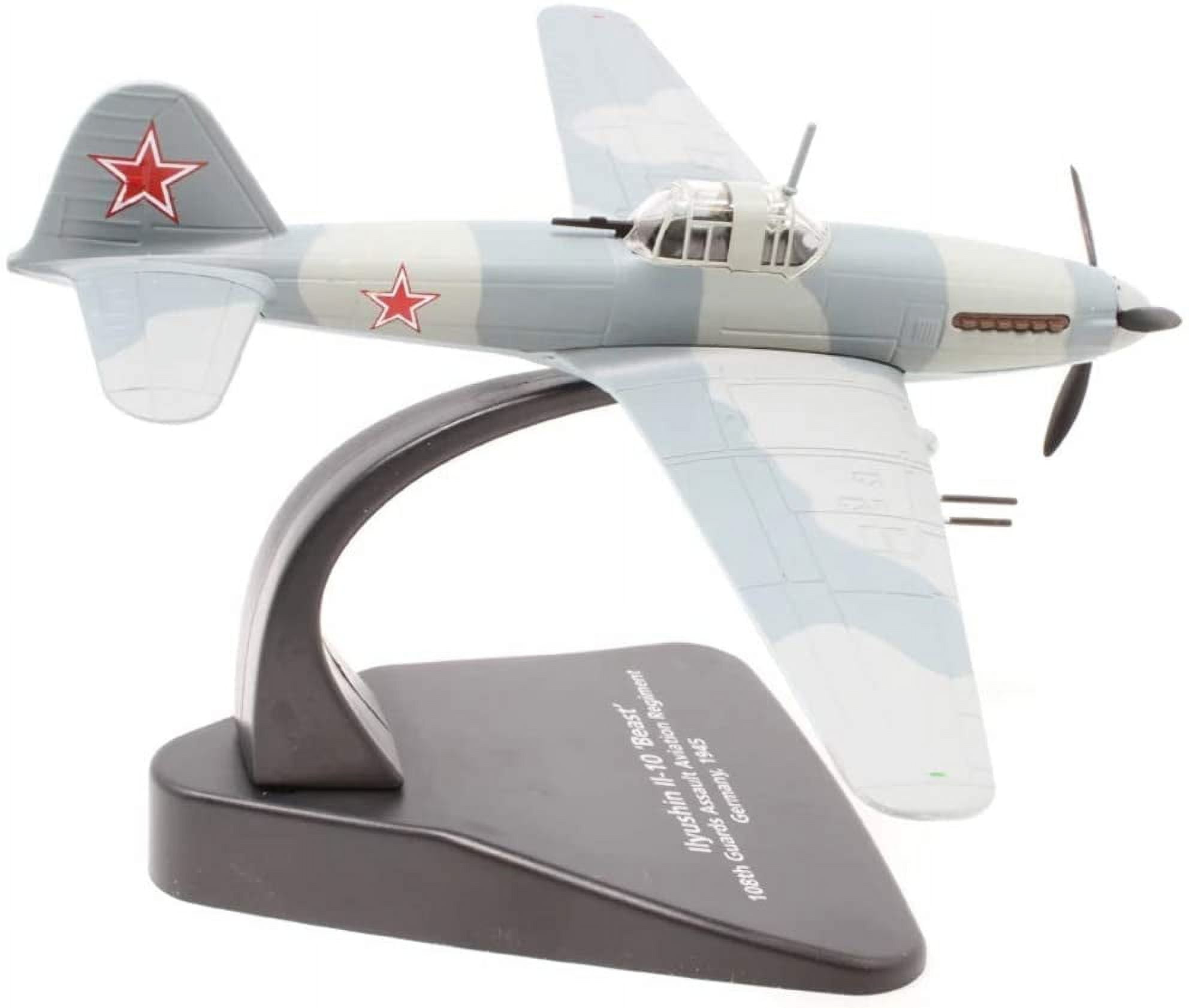 Ilyushin Il-10 "Beast" War Plane 108th Guards Assault Regiment Germany (1945) 1/72 Diecast Model Airplane by Oxford Diecast