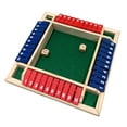 thumbnail image 1 of Wood Four Sided 10 Numbers Board Game Set Dice Table Entertainment Board Game Toy for, 1 of 7