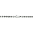 thumbnail image 4 of 14K White Gold 4.0mm Handmade Regular Rope Chain 30 Inch, 4 of 5