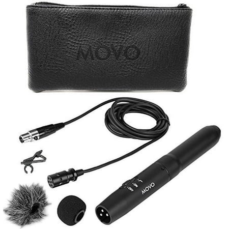 UPC: 0817711020827 | Movo Lv11c Xlr Lavalier Cardioid Condenser Microphone With Phantom Power Supply  12mm Mic Capsule  Foam & Deadcat Windscreens  Deluxe Case