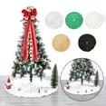 thumbnail image 3 of Injueey Manta con inferior para árbol de Navidad, atmósferas temáticas, alfombrilla para suelo de Navidad, fotografía, decoración de adorno Kits de decoración para fiestas Dorado Blanco Injueey HA065315-03, 3 of 6