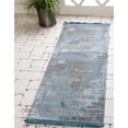 thumbnail image 2 of Unique Loom 3140195 2 ft. 7 in. x 10 ft. Castro Baracoa Runner Rug, Dark Gray, 2 of 2