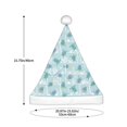 thumbnail image 3 of KLL Christmas Hats for Adults Plush Sea Turtle Print Santa Hat Xmas Fluffy Santa Claus Hat for Women Men, 3 of 6