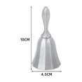 thumbnail image 2 of Campana de mano, 2 piezas, campana de llamada para bodas, campana de cena dorada y de peltre, campana de aula para niños, 2 of 4
