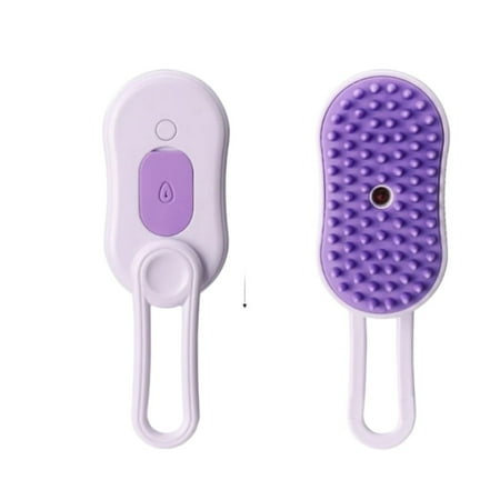 4-in-1 Rechargeable Steam Cat Brush with Anti-Static Feature Ideal for Shedding Grooming and Massaging Suitable for All Cat Hair Types