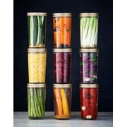 Kilner 11.8 oz Wide Mouth Preserve, Reusable Metal Screw Band, Canning Jar