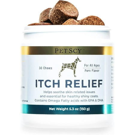 UPC: 0686091720142 | PET SCY Itch Relief Chews for Dogs Single Pack (5.3oz)