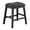 Gray Wash, variant on Dark Grey - Solid Rubberwood Construction - Dining Table Area - Pair of Stools