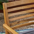thumbnail image 2 of Scarlett Outdoor Acacia Wood Dining Chair with Cushions, Set of 2, Teak, Dark Gray, 2 of 6