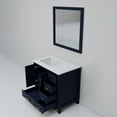 thumbnail image 6 of Jacques 36 in. W Left Offset Navy Blue Bath Vanity, Cultured Marble Top, and 34 in. Mirror, 6 of 8