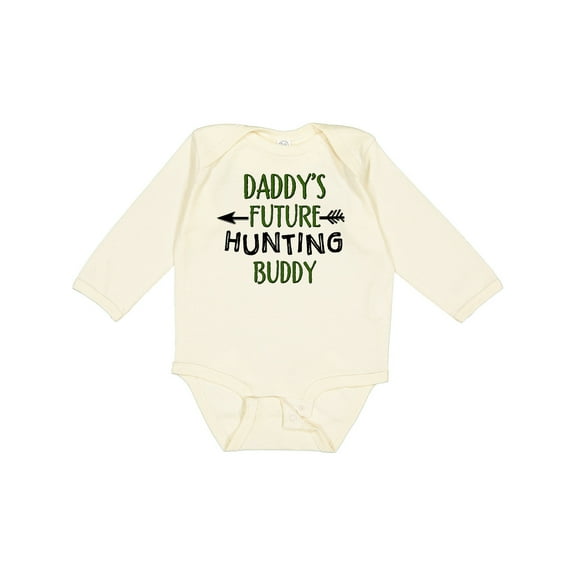 Inktastic Daddys Future Hunting Buddy Boys or Girls Long Sleeve Baby Bodysuit