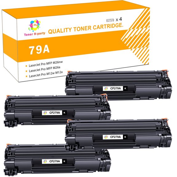 Colorich Compatible for HP CF279A 79A Toner Cartridge Used for LaserJet Pro MFP M26nw M26a, LaserJet Pro M12w M12a Printer Ink (Black,4-Pack)