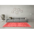 thumbnail image 3 of Ahgly Company Indoor Square Oriental Red Industrial Area Rugs, 8' Square, 3 of 4