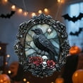 thumbnail image 7 of 1PC Acrylic Crow on Lamp Ornament, Gothic Halloween Hanging Decor for Dark Academia Home, Acrylic, (One Size, E), 7 of 7
