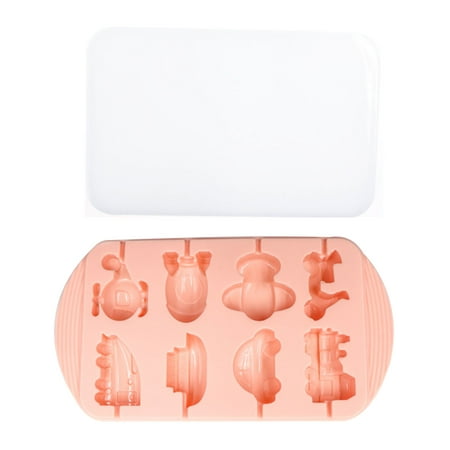 

8 Slots With Lid Home Kitchen Reusable Lollipop Mold DIY Baking Soft Silicone