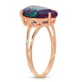 thumbnail image 2 of Galaxy Gold 14K Solid Rose Gold Pear Shape 5.00 CTW Ring with Grown Genuine Alexandrite Color Changing (7.0), 2 of 2