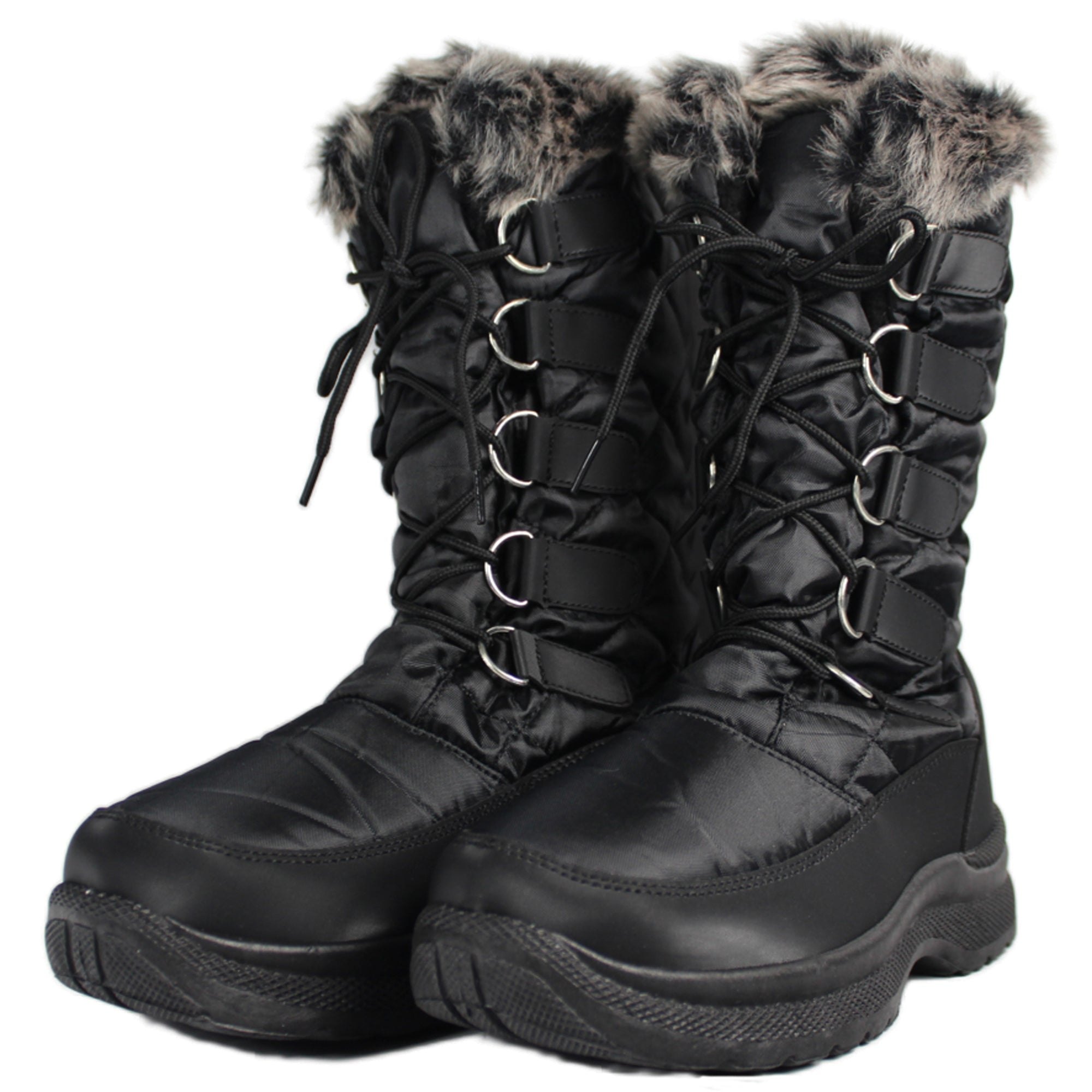 Tanleewa Mid-Calf Waterproof Winter Snow Boots for Women 10 Female ...