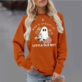 thumbnail image 4 of Who's Afraid Of Little Old Me Halloween Ghost Sweatshirts for Women Long Sleeve Crewneck Cute Ghost Graphic Pullover Tops, 4 of 5