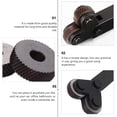 thumbnail image 3 of HEANUJJ 4 Pcs Roue de Moletage en Acier Noir pour Outils de Tournage, 3 of 8