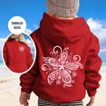 thumbnail image 2 of PMVFHDE Sweat à Col Rond pour Filles Mode Décontractée Imprimé à Manches Longues Rouge,160, 2 of 7