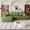 Green, variant on MAYEERTY 135-Inch Camel Plush Corduroy 5-Seat U-Shaped Cloud Modular Sectional Sofa, Deep Seat Corner Couch with Ottoman No Assembly Required