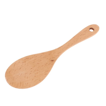 215mm Long Wooden Rice Cooking Serving Paddle Spoon Scoop Ladle Wood