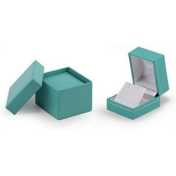 Ultra Elegant Teal Blue Earring Jewelry Box For Studs Or Other Small
