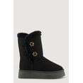 thumbnail image 2 of Women's Faux Suede Button Loop Platform Boots, 2 of 3